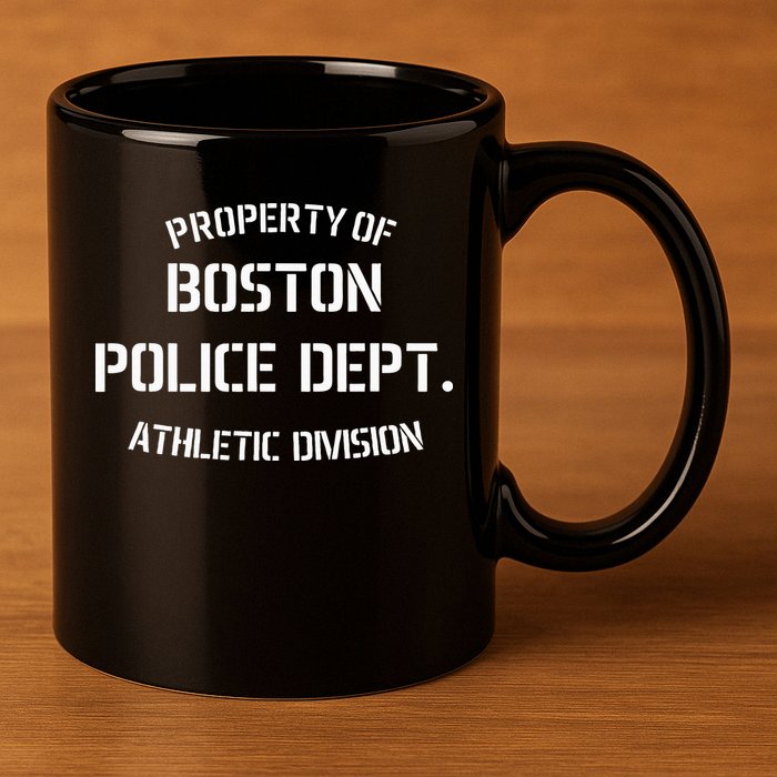 Property Of Boston Police Dept Athletic Division 11oz C Handle Ceramic Mug