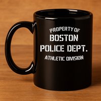 Property Of Boston Police Dept Athletic Division 11oz C Handle Ceramic Mug