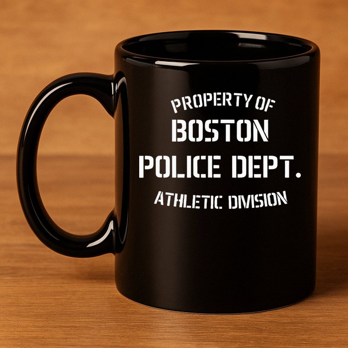 Property Of Boston Police Dept Athletic Division 11oz C Handle Ceramic Mug