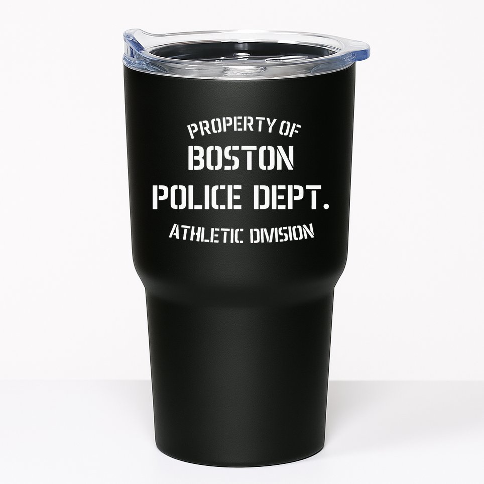 Property Of Boston Police Dept Athletic Division Tumbler