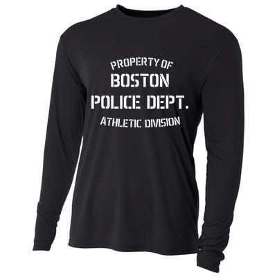 Property Of Boston Police Dept Athletic Division Cooling Performance Long Sleeve Crew