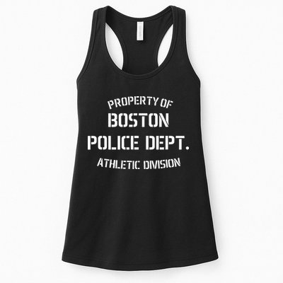 Property Of Boston Police Dept Athletic Division Womens Tank Top