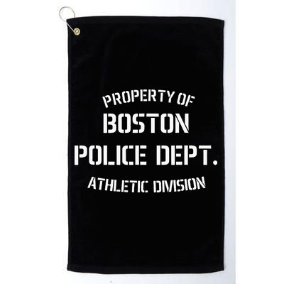 Property Of Boston Police Dept Athletic Division Golf Towel