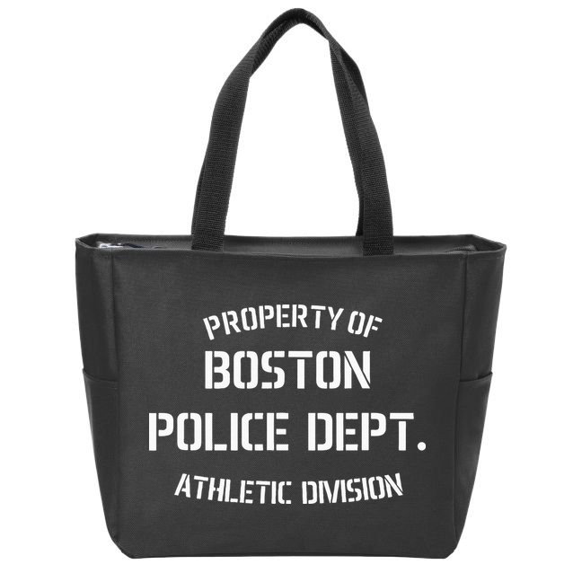 Property Of Boston Police Dept Athletic Division Zip Tote Bag