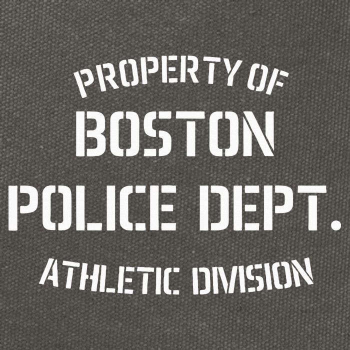Property Of Boston Police Dept Athletic Division Cotton Canvas Backpack