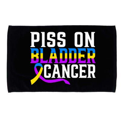 Piss On Bladder Cancer Warrior Bladder Cancer Awareness Microfiber Hand Towel