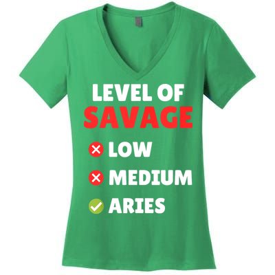 Proud Of Being Aries Zodiac Birthday Bday Celebrants Women's V-Neck T-Shirt