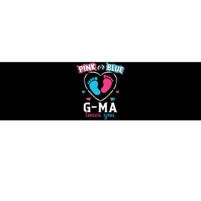 Pink Or Blue Gma Loves You Baby Gender Reveal Gma Bumper Sticker