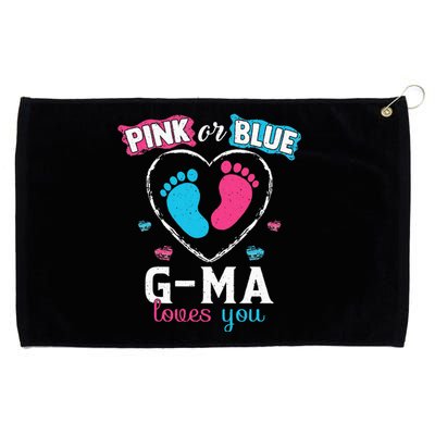 Pink Or Blue Gma Loves You Baby Gender Reveal Gma Grommeted Golf Towel