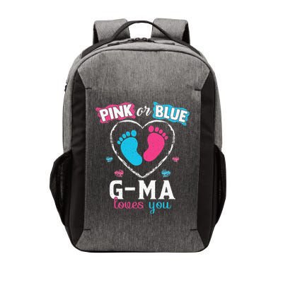 Pink Or Blue Gma Loves You Baby Gender Reveal Gma Vector Backpack
