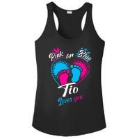 Pink Or Blue Tio Loves You Gender Reveal Party Uncle 2022 Ladies PosiCharge Competitor Racerback Tank