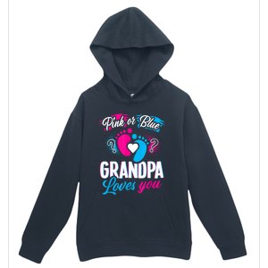 Pink Or Blue Grandpa Loves You Shirt Gender Reveal Baby Urban Pullover Hoodie