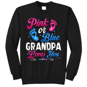 Pink Or Blue Grandpa Loves You Baby Gender Reveal Keeper Sweatshirt