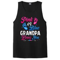 Pink Or Blue Grandpa Loves You Baby Gender Reveal Keeper PosiCharge Competitor Tank