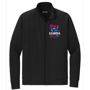 Pink Or Blue Grandpa Loves You Baby Gender Reveal Keeper Stretch Full-Zip Cadet Jacket