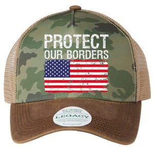 Protect Our Borders Law Enforcement Legal Immigration Legacy Tie Dye Trucker Hat