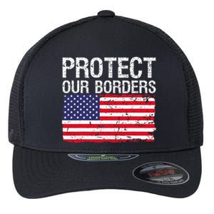 Protect Our Borders Law Enforcement Legal Immigration Flexfit Unipanel Trucker Cap