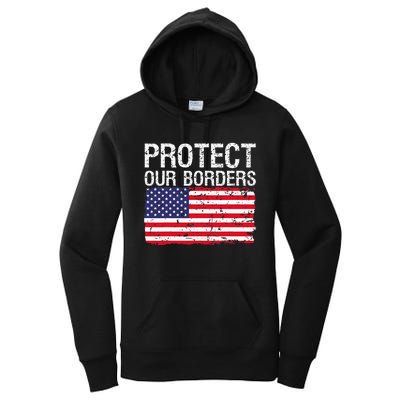 Protect Our Borders Law Enforcement Legal Immigration Women's Pullover Hoodie