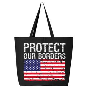 Protect Our Borders Law Enforcement Legal Immigration 25L Jumbo Tote