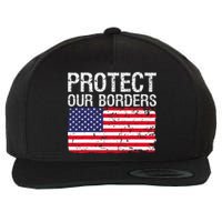 Protect Our Borders Law Enforcement Legal Immigration Wool Snapback Cap