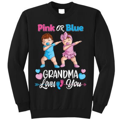 Pink Or Blue Grandma Loves You Baby Gender Reveal Party Sweatshirt