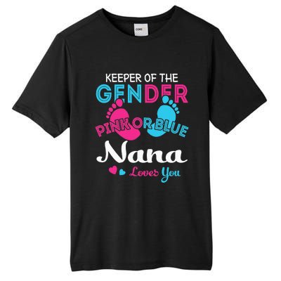 Pink or Blue Nana Loves You Gender Reveal Grandma Tall Fusion ChromaSoft Performance T-Shirt