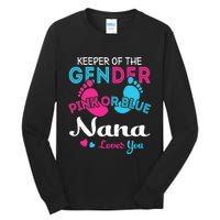 Pink or Blue Nana Loves You Gender Reveal Grandma Tall Long Sleeve T-Shirt