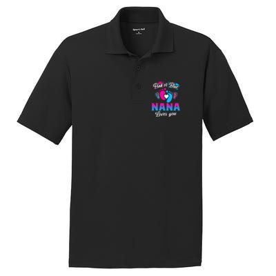 Pink Or Blue Nana Loves You Baby Gender Reveal PosiCharge RacerMesh Polo