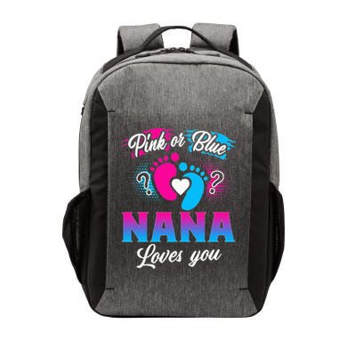 Pink Or Blue Nana Loves You Baby Gender Reveal Vector Backpack