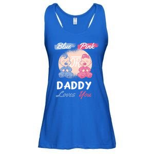 Pink Or Blue Daddy Loves You Gender Reveal Party Shower Great Gift Ladies Essential Flowy Tank