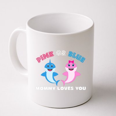 Pink Or Blue Mommy Loves You Gender Reveal Maternity Coffee Mug