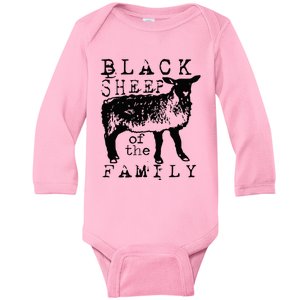 Proud Outcast Black Sheep Of The Family Baby Long Sleeve Bodysuit