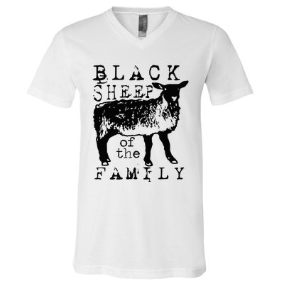 Proud Outcast Black Sheep Of The Family V-Neck T-Shirt