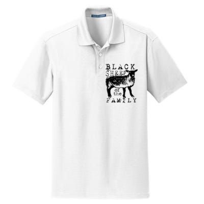 Proud Outcast Black Sheep Of The Family Dry Zone Grid Polo