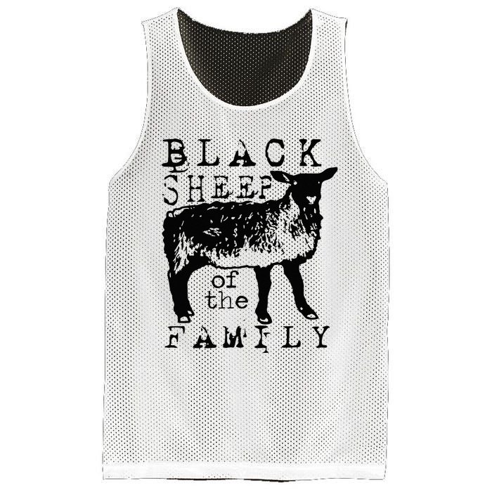 Proud Outcast Black Sheep Of The Family Mesh Reversible Basketball Jersey Tank