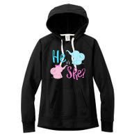 Pink Or Blue Gender Reveal Elephant Women's Fleece Hoodie