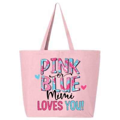 Pink Or Blue Mimi Loves You Tie Dye Baby Gender Reveal 25L Jumbo Tote