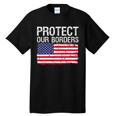 Protect Our Borders Law Enforcement Legal Immigration Tall T-Shirt