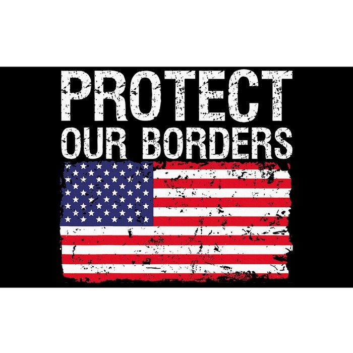 Protect Our Borders Law Enforcement Legal Immigration Bumper Sticker