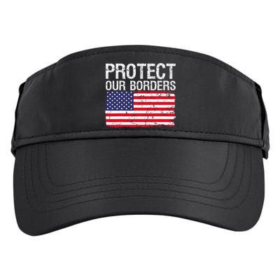 Protect Our Borders Law Enforcement Legal Immigration Adult Drive Performance Visor