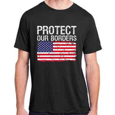 Protect Our Borders Law Enforcement Legal Immigration Adult ChromaSoft Performance T-Shirt