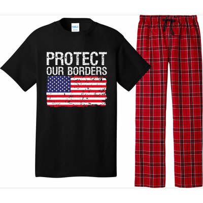 Protect Our Borders Law Enforcement Legal Immigration Pajama Set