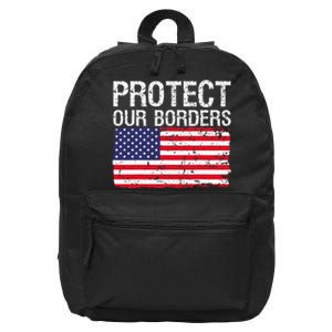 Protect Our Borders Law Enforcement Legal Immigration 16 in Basic Backpack