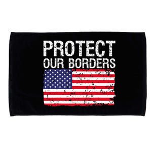 Protect Our Borders Law Enforcement Legal Immigration Microfiber Hand Towel