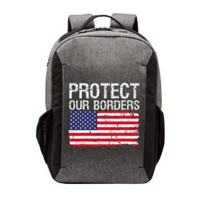 Protect Our Borders Law Enforcement Legal Immigration Vector Backpack