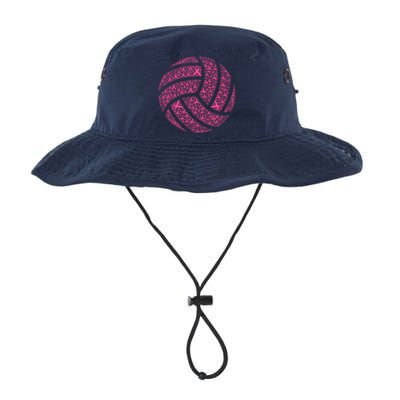 Pink Out Breast Cancer Awareness Pink Ribbon Volleyball Ball Legacy Cool Fit Booney Bucket Hat