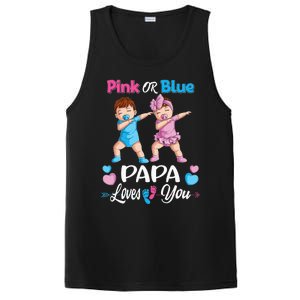 Pink Or Blue Papa Loves You Baby Gender Reveal Party PosiCharge Competitor Tank