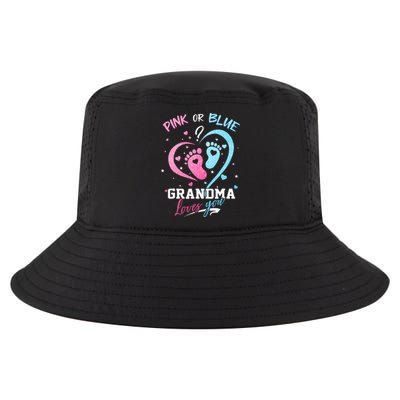 Pink Or Blue Grandma Loves You Gender Reveal Baby Gifts Mom Cool Comfort Performance Bucket Hat