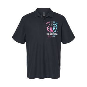 Pink Or Blue Grandma Loves You Gender Reveal Baby Gifts Mom Softstyle Adult Sport Polo