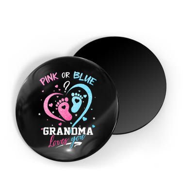 Pink Or Blue Grandma Loves You Gender Reveal Baby Gifts Mom Magnet